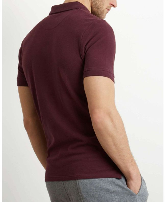 Spezial Madrid Lyle & Scott Plain Polo Shirt Burgundy