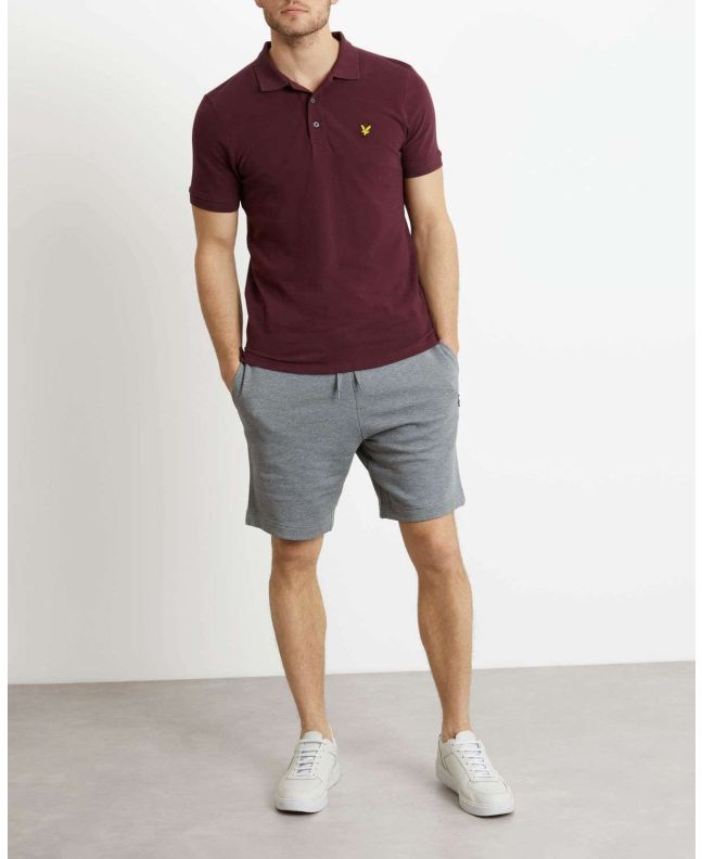 Spezial Madrid Lyle & Scott Plain Polo Shirt Burgundy