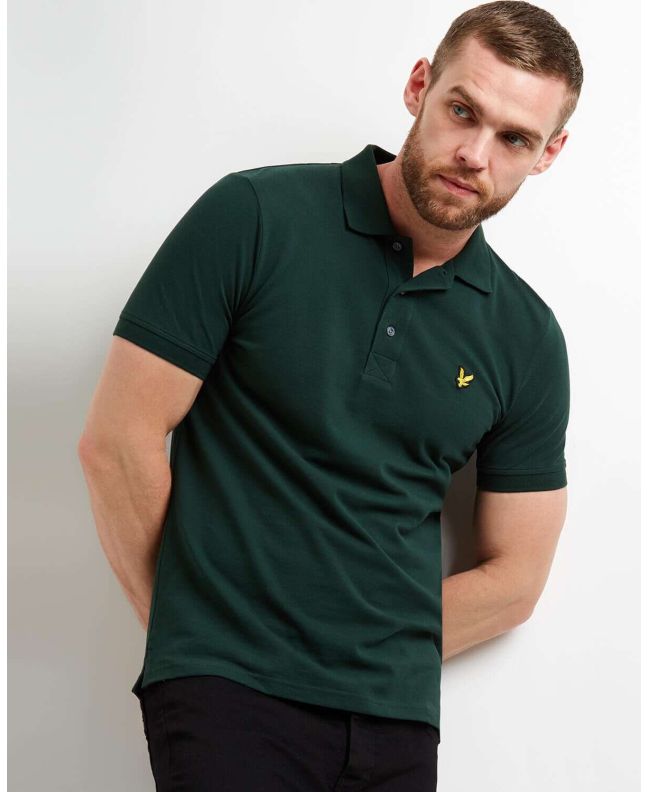 Spezial Madrid Lyle & Scott Plain Polo Shirt Dark Green