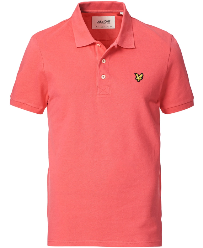 spezial madrid Lyle & Scott Plain Polo Shirt Electric Pink