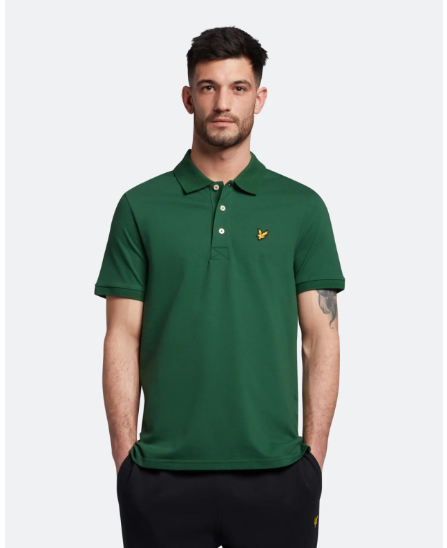 Spezial Madrid Lyle & Scott Plain Polo Shirt English Green