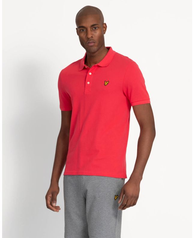 Spezial Madrid Lyle & Scott Plain Polo Shirt Geranium Pink