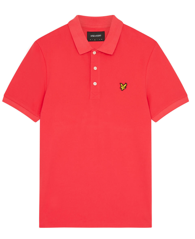 spezial madrid Lyle & Scott Plain Polo Shirt Geranium Pink
