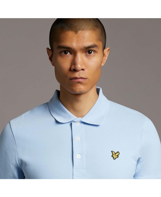 Spezial Madrid Lyle & Scott Plain Polo Shirt Light Blue