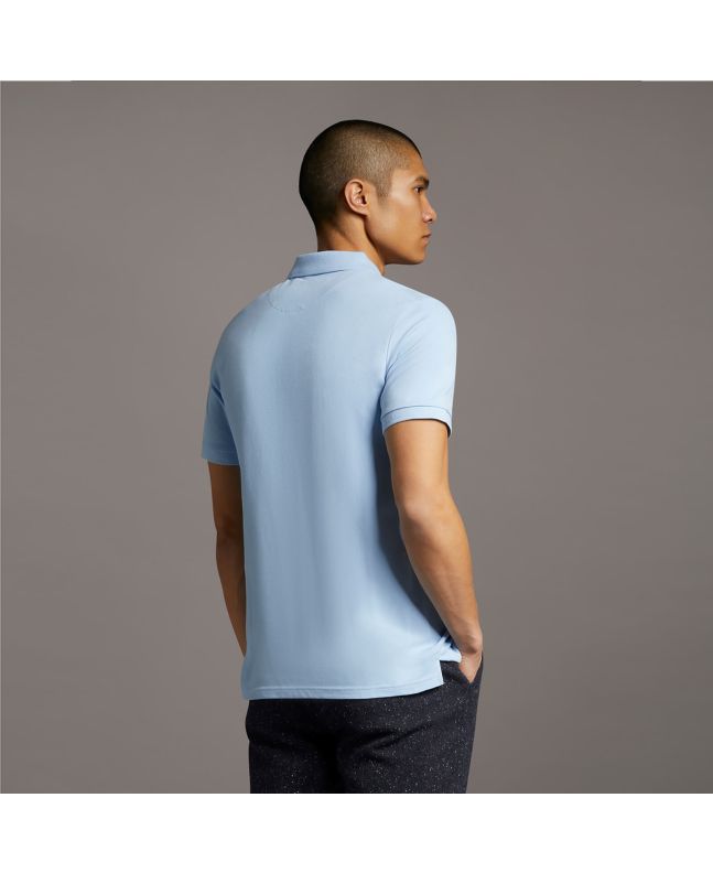 Spezial Madrid Lyle & Scott Plain Polo Shirt Light Blue