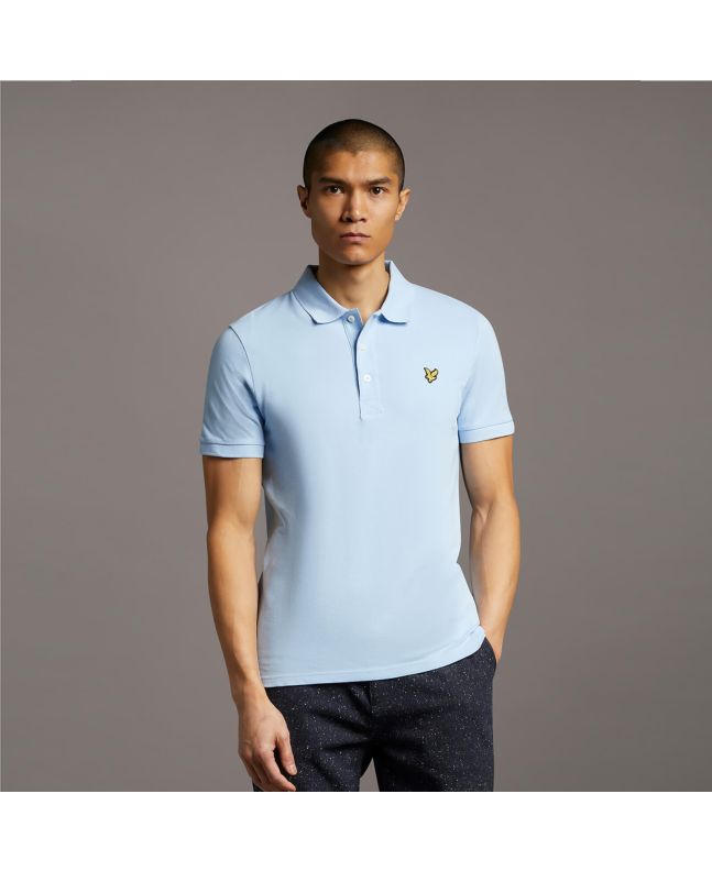 Spezial Madrid Lyle & Scott Plain Polo Shirt Light Blue