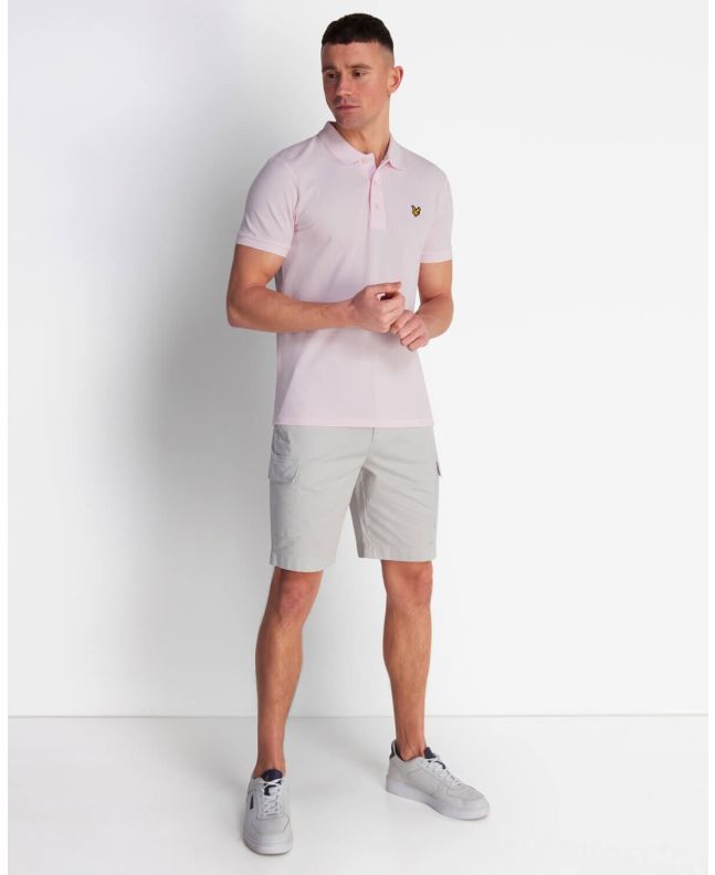 Spezial Madrid Lyle & Scott Plain Polo Shirt Light Pink