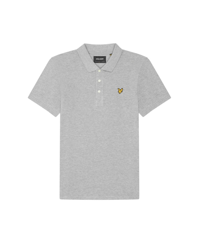 spezial madrid Lyle & Scott Plain Polo Shirt Mid Grey Marl