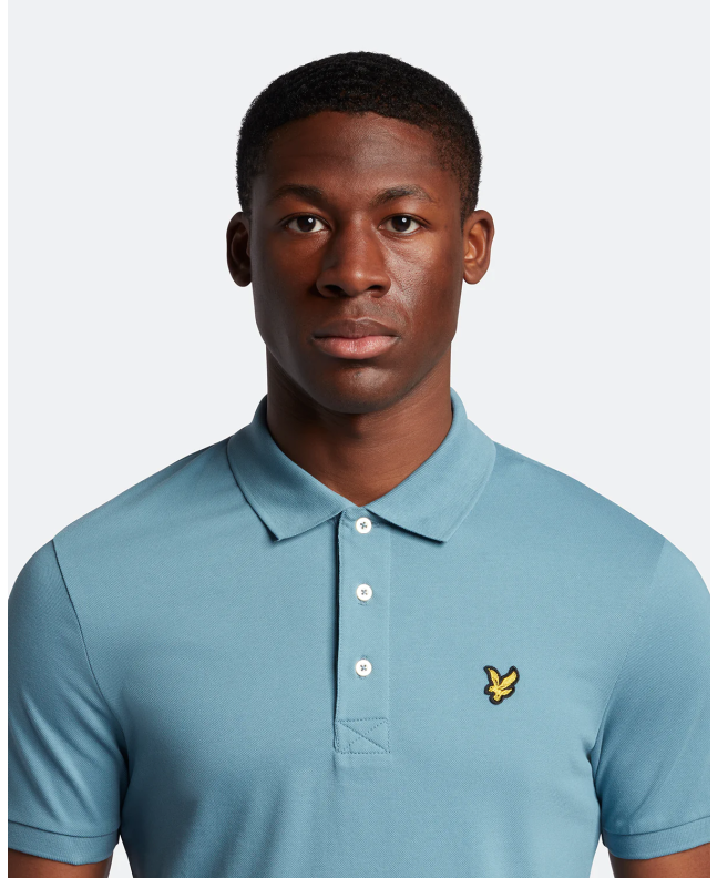 Spezial Madrid Lyle & Scott Plain Polo Shirt Skipton Blue
