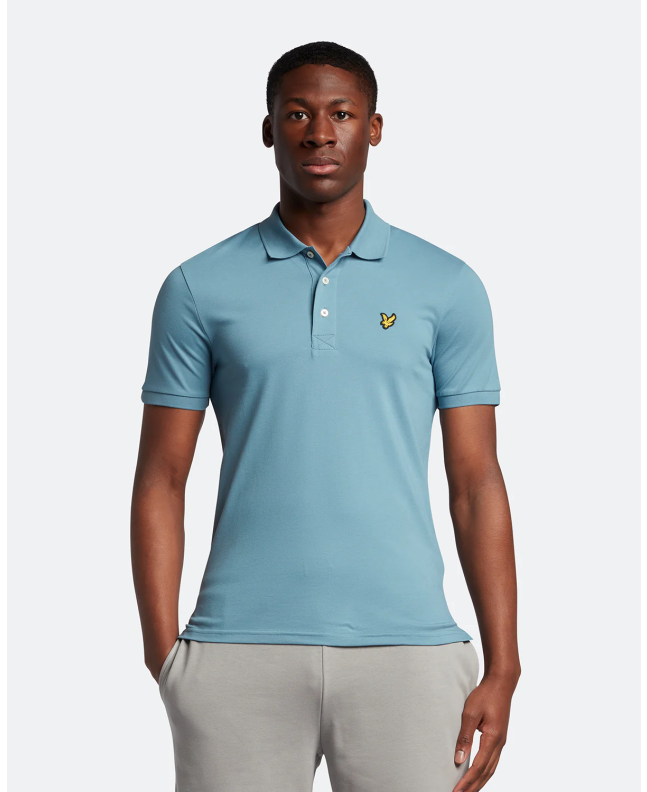 Spezial Madrid Lyle & Scott Plain Polo Shirt Skipton Blue