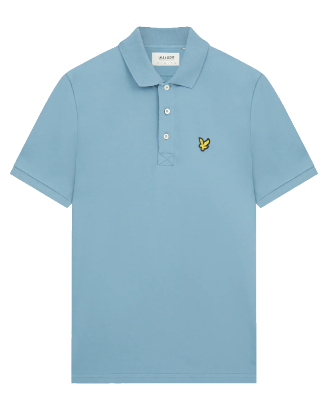 spezial madrid Lyle & Scott Plain Polo Shirt Skipton Blue