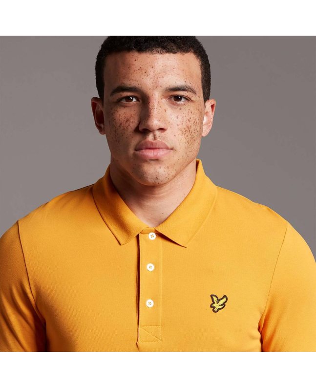 Spezial Madrid Lyle & Scott Plain Polo Shirt Sunflower