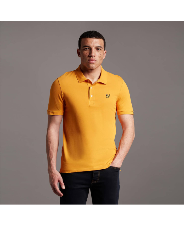 Spezial Madrid Lyle & Scott Plain Polo Shirt Sunflower