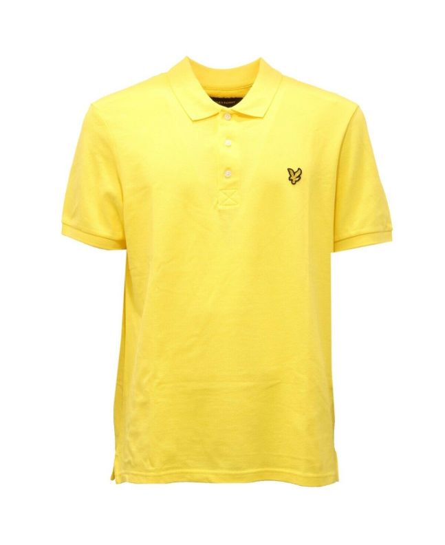 spezial madrid Lyle & Scott Plain Polo Shirt Sunshine Yellow