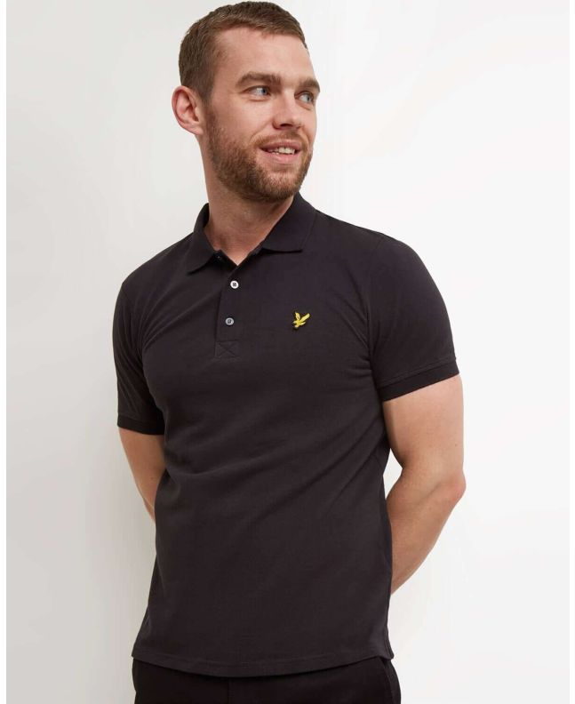 Spezial Madrid Lyle & Scott Plain Polo Shirt True Black