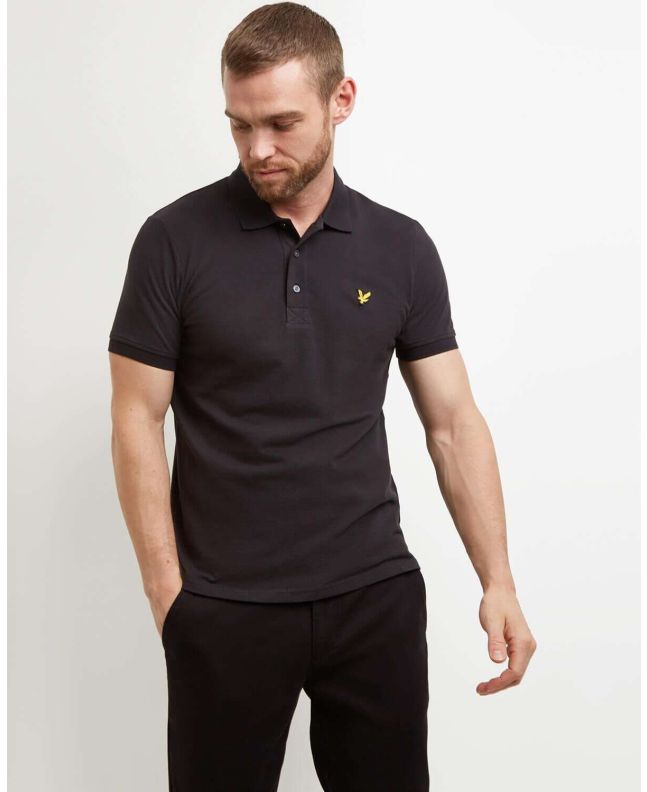 Spezial Madrid Lyle & Scott Plain Polo Shirt True Black