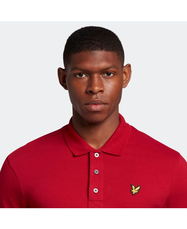 Spezial Madrid Lyle & Scott Plain Polo Shirt Tunnel Red
