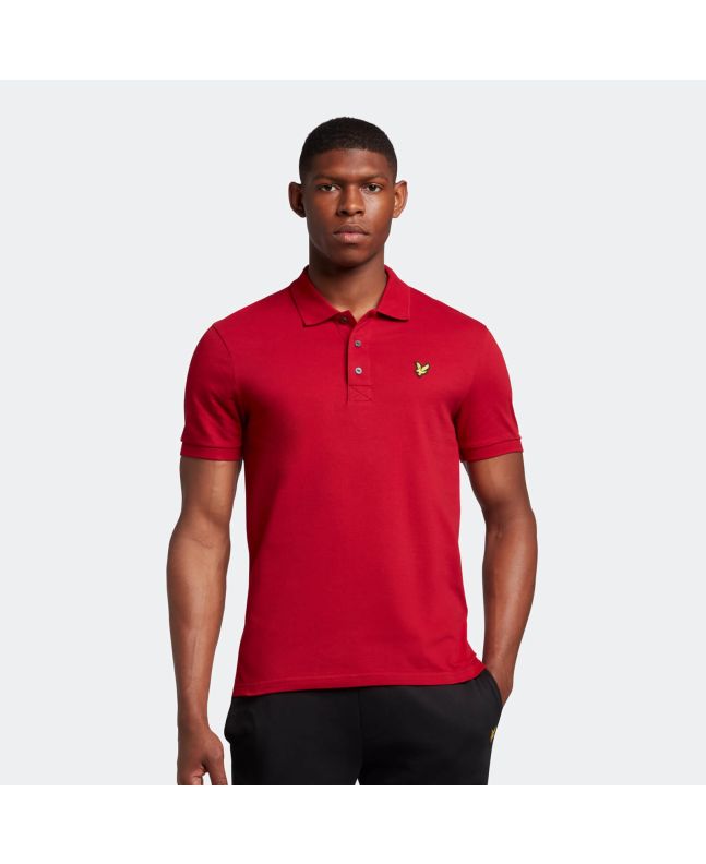 Spezial Madrid Lyle & Scott Plain Polo Shirt Tunnel Red