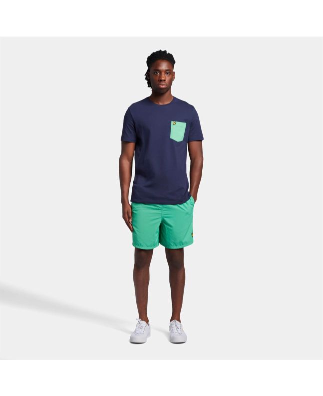 Spezial Madrid Lyle & Scott Plain Swim Short Green Glaze