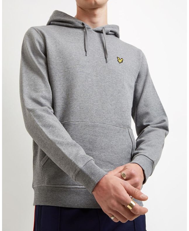 Spezial Madrid Lyle & Scott Pullover Hoodie Mid Grey Marl
