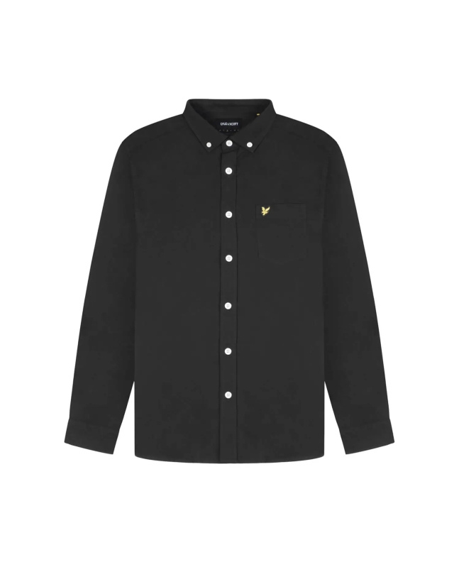 Spezial Madrid Lyle & Scott Regular Fit Light Weight Oxford Shirt Jet Black