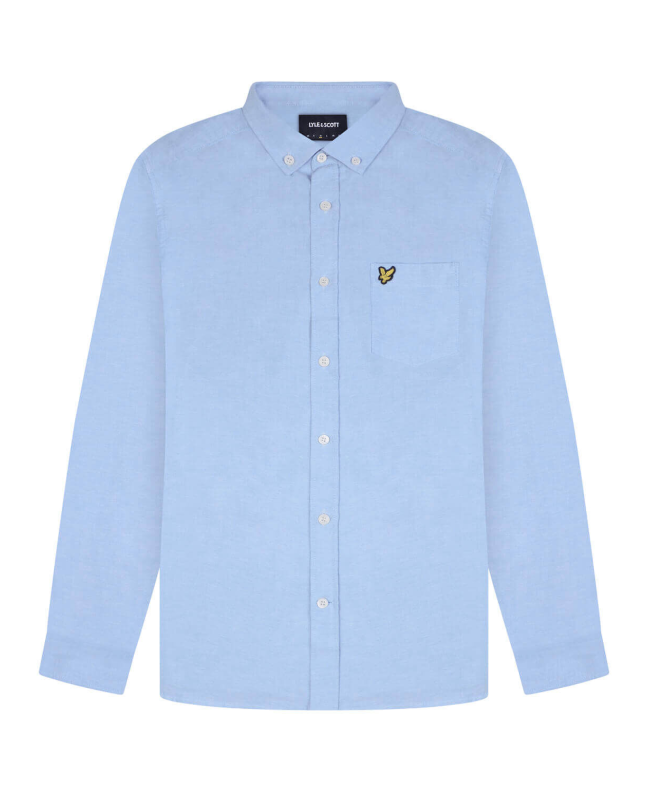 spezial madrid Lyle & Scott Regular Fit Light Weight Oxford Shirt Riviera