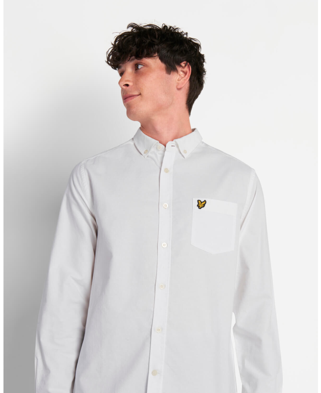 Spezial Madrid Lyle & Scott Regular Fit Light Weight Oxford Shirt White
