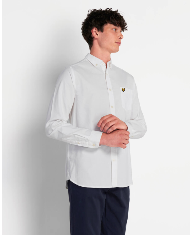 Spezial Madrid Lyle & Scott Regular Fit Light Weight Oxford Shirt White