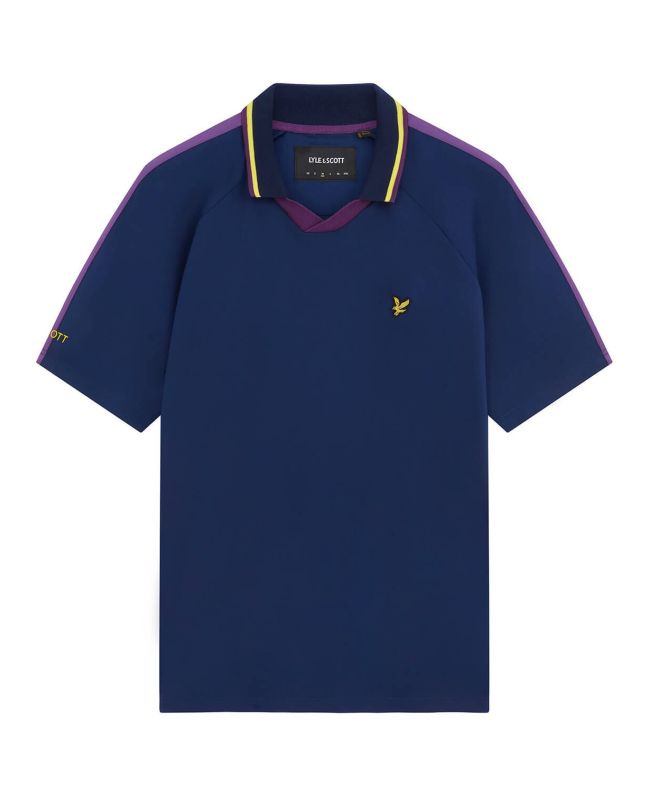 spezial madrid Lyle & Scott Scotland Football Polo Shirt Dark Navy