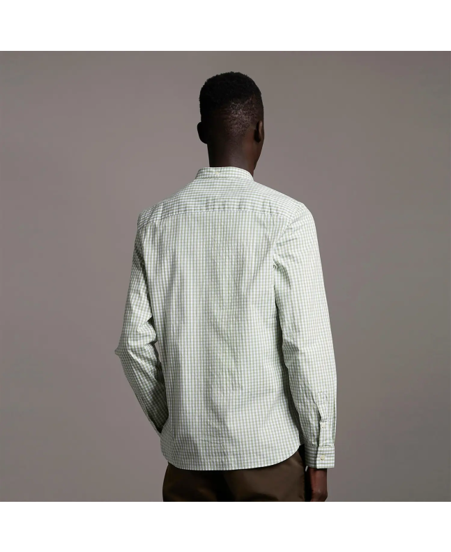 Spezial Madrid Lyle & Scott Slim Fit Gingham Shirt Fern Green