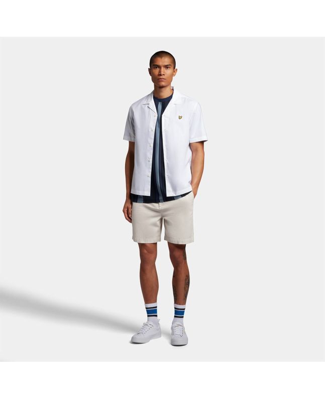 Spezial Madrid Lyle & Scott Vertical Stripe Tee Slate Blue & Navy