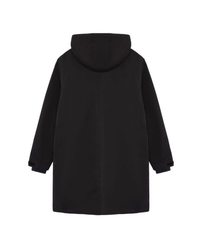 Spezial Madrid MA.Strum 2 In 1 Trench Coat Parka Jet Black