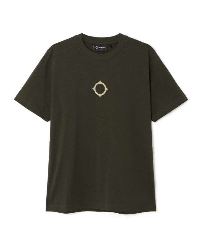 spezial madrid MA.Strum Compass Print Tee Oil Slick