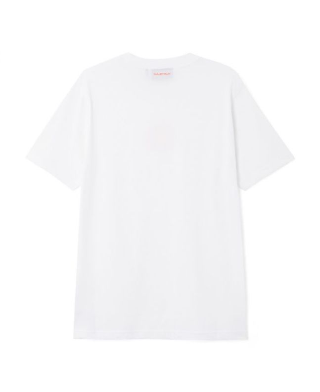 Spezial Madrid MA.Strum Compass Print Tee Optic White
