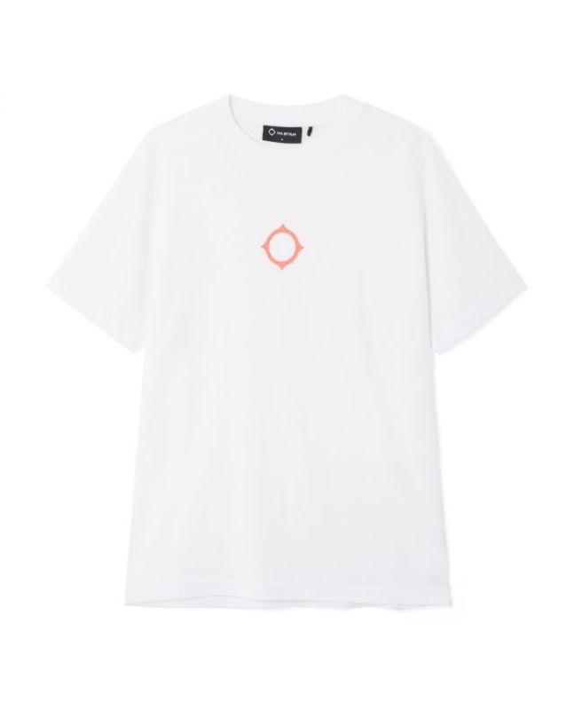 spezial madrid MA.Strum Compass Print Tee Optic White