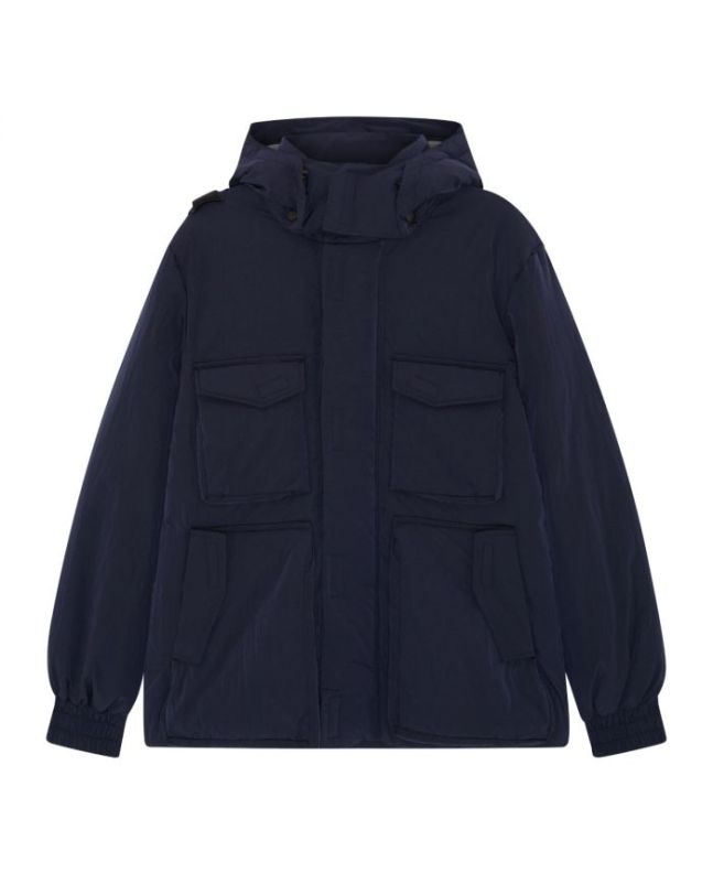 spezial madrid MA.Strum Detachable Hood Down Jacket Dark Navy