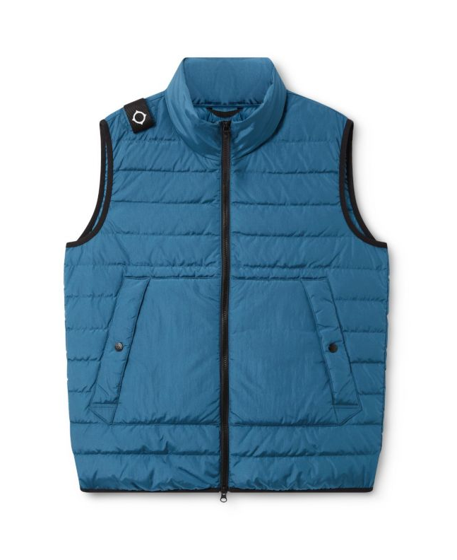 spezial madrid MA.Strum Down Quilt Gilet Storm Blue