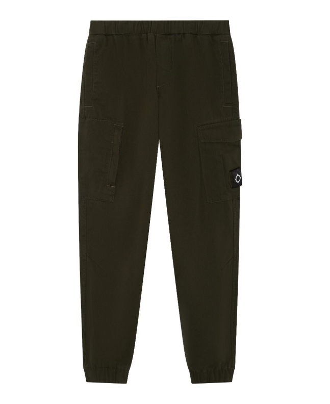 spezial madrid MA.Strum Elasticated Cargo Pocket Pant Oil Slick