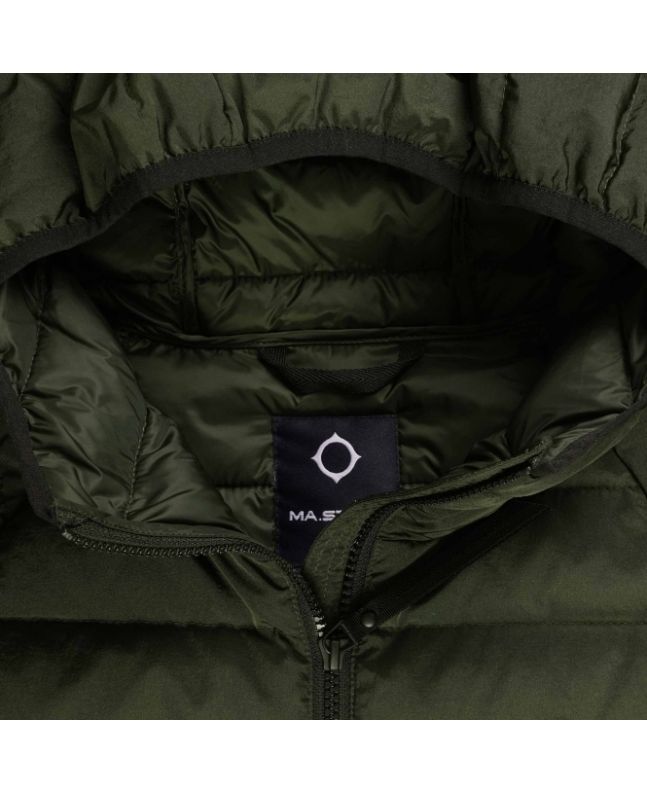 Spezial Madrid MA.Strum Hooded Down Jacket Oil Slick