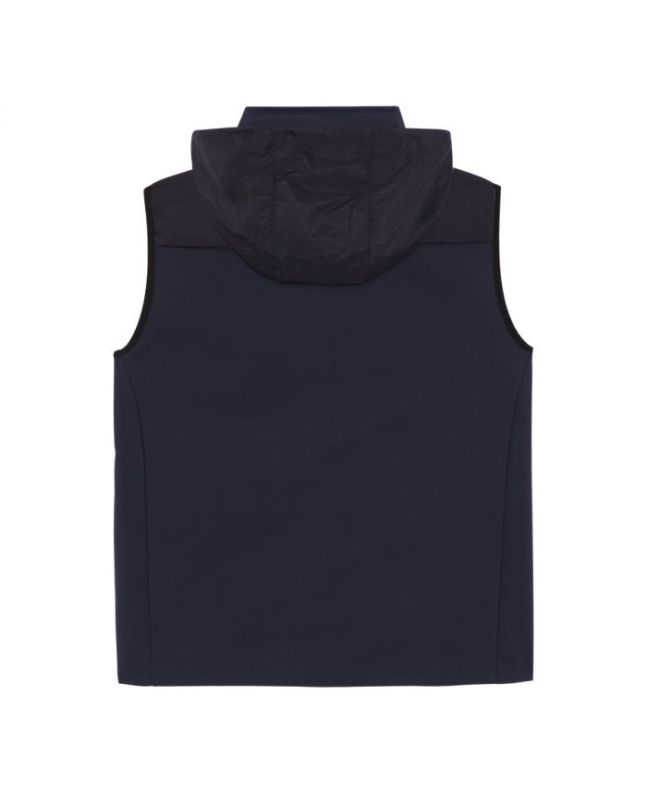 Spezial Madrid MA.Strum Softshell Down Quilt Gilet Ink Navy