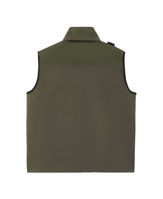 Spezial Madrid MA.Strum Softshell Down Quilt Gilet Oil Slick