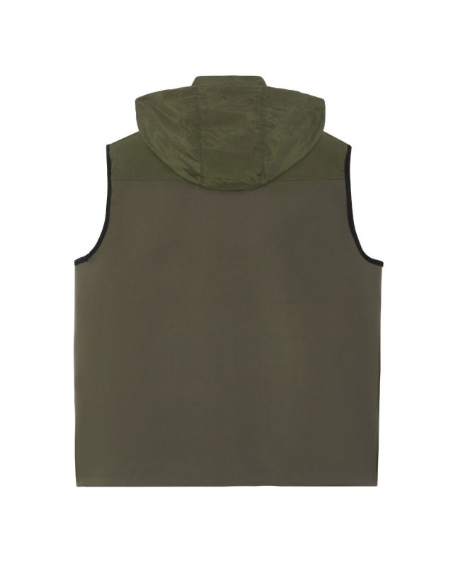 Spezial Madrid MA.Strum Softshell Down Quilt Gilet Oil Slick