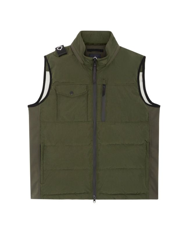 spezial madrid MA.Strum Softshell Down Quilt Gilet Oil Slick