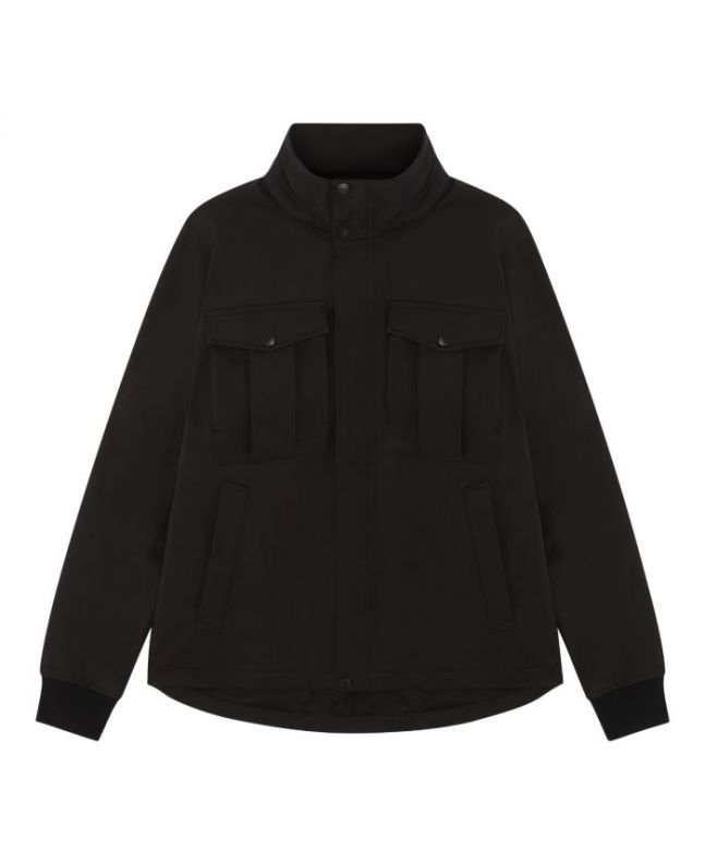 Spezial Madrid MA.Strum Softshell Funnel Neck Jacket Jet Black