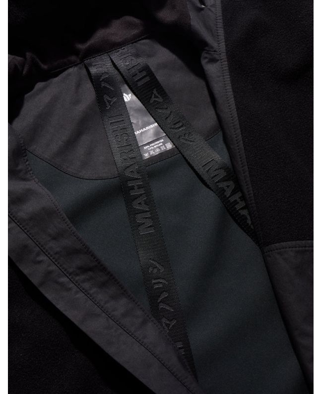 Spezial Madrid Maharishi Asym Zipped Hooded Fleece Black