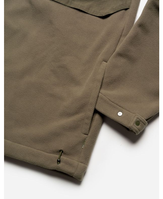 Spezial Madrid Maharishi Asym Zipped Hooded Fleece Olive