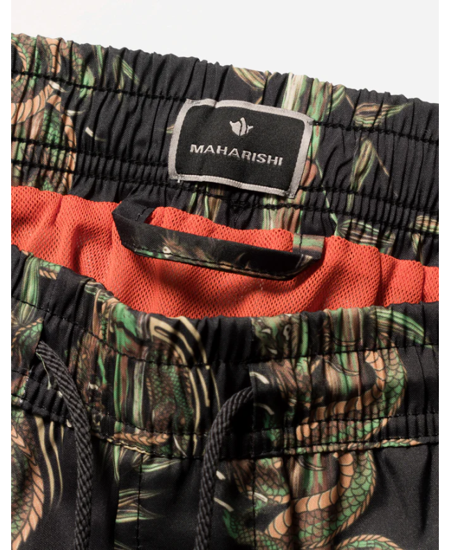 Spezial Madrid Maharishi Dragon Bamboo Swim Short Black
