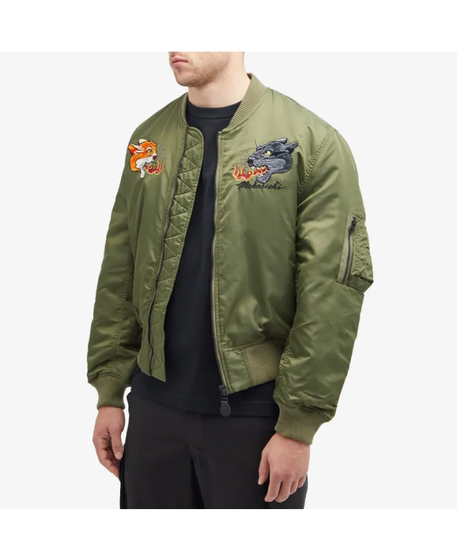 Spezial Madrid Maharishi Dualithi Phanter MA-1 Flight Jacket Olive