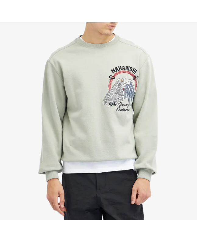 Spezial Madrid Maharishi Peace Mount Maha Crew Sweat Sage