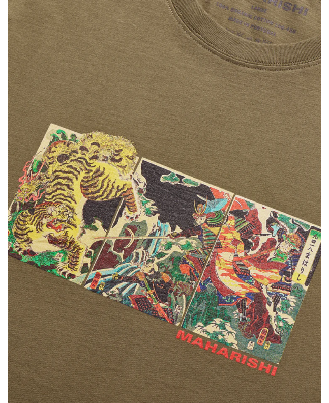 Spezial Madrid Maharishi Tiger VS Samusai Tee Olive